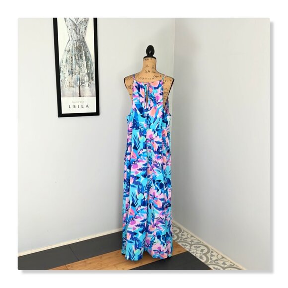 Swimsuits for All Floral Cover-Up Maxi Dress Sz 22/24 NWOT - Picture 10 of 12
